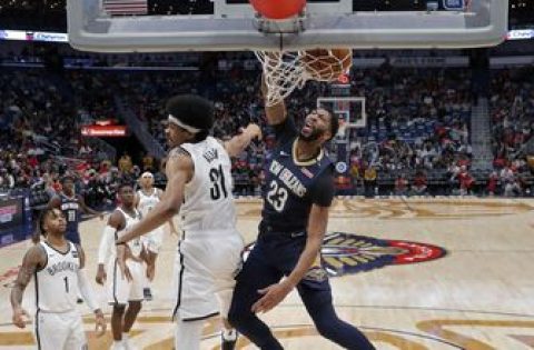 Pelicans’ Davis misses 2nd straight game with sprained elbow
