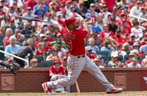 Pujols homers in return to St. Louis; Cards beat Angels 4-2