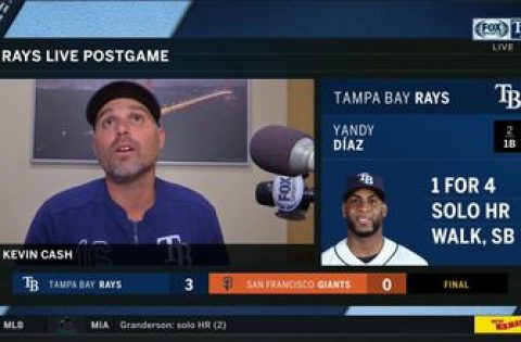 Kevin Cash feels good about the series win over Giants