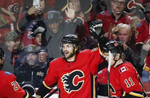 Giordano leads Flames to 5-2 win over Coyotes