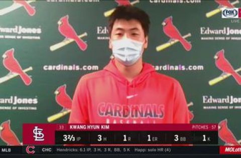 Kwang Hyun Kim says he was ‘a little bit nervous’ for first start as a Cardinal