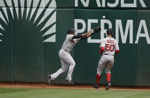 Laureano nails another Red Sox runner, Athletics win 7-3