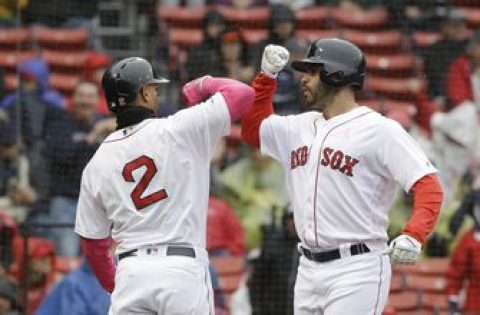 Martinez homers twice, surging Red Sox sweep Mariners