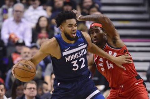 T-wolves: Towns out at least 2 more weeks with broken wrist
