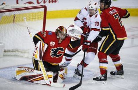 Canes end Flames’ 7-game win streak; Isles top Sabres in OT