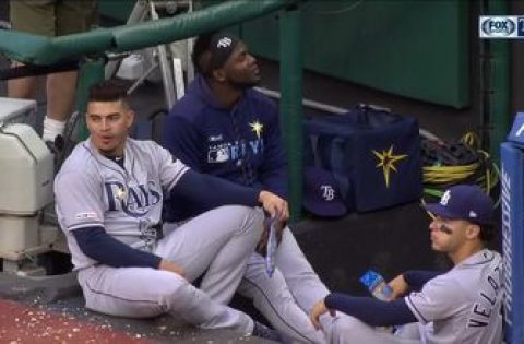 Willy Adames comes to the rescue when Daniel Robertson has allergic reaction