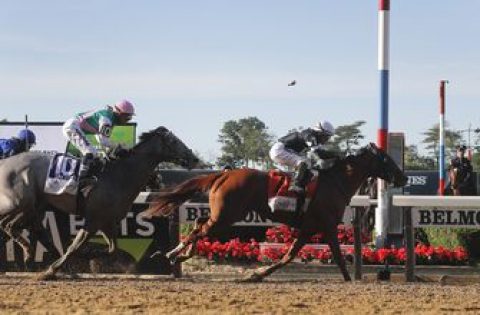 Tacitus finishes second in Belmont Stakes