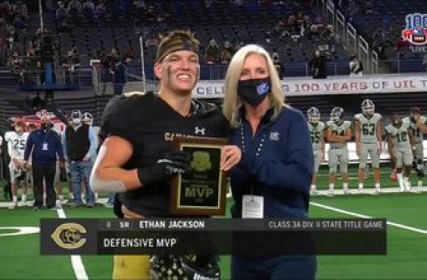 Ethan Jackson is Defensive MVP for Canadian | UIL State Championship