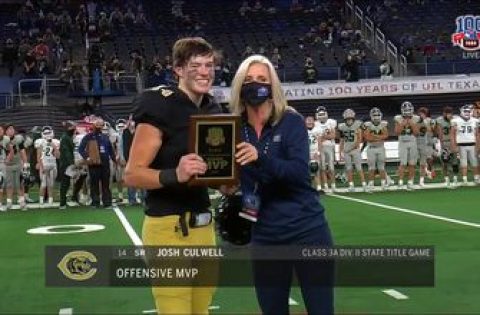 Josh Culwell is Offensive MVP for Canadian | UIL State Championship