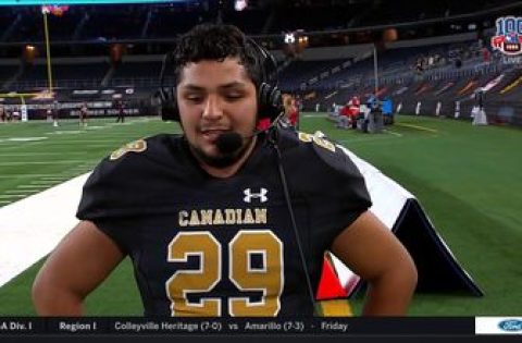 Edgar Salazar on the Game-Winning Extra-Point for Canadian | UIL State Championship