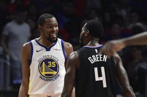 NBA rescinds technical on Warriors’ Durant, Clippers’ Green