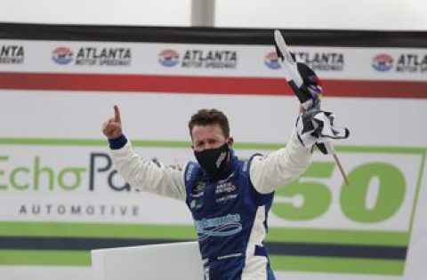Oval master:  Allmendinger wins on NASCAR oval for 1st time