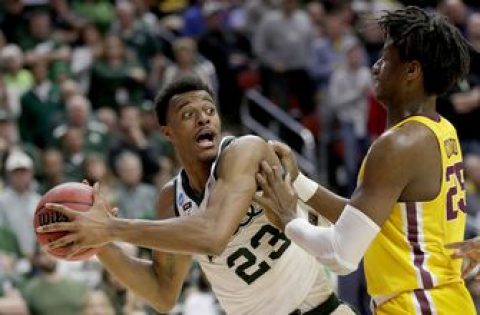 Michigan St’s Tillman forced to grow up fast on, off court