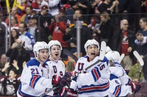 US advances to world junior hockey final beating Russia 2-1