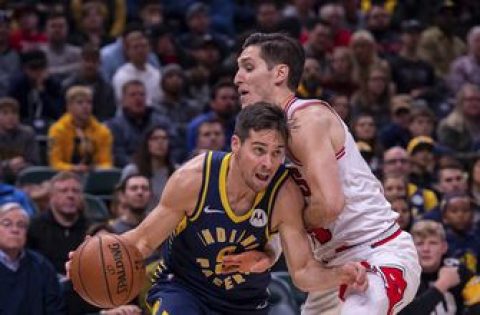 Short-handed Pacers cruise past Bulls for third straight win