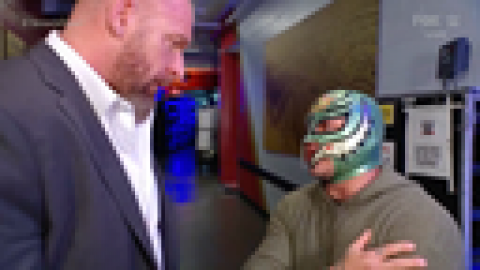 Rey Mysterio tells Triple H that he is quitting | WWE on FOX