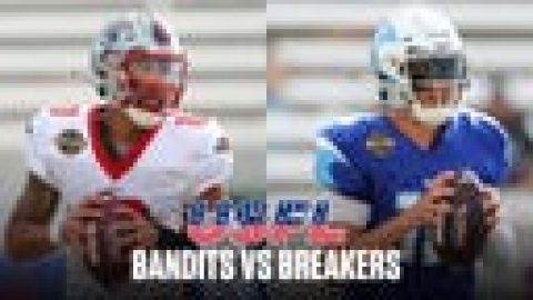 USFL Highlights – New Orleans Breakers vs. Tampa Bay Bandits – Week 9