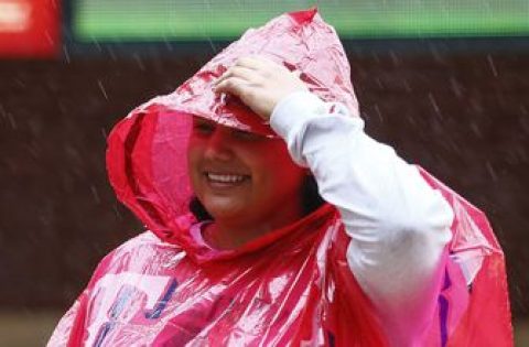 Athletics-Rangers game postponed after long day of rain