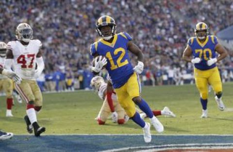 Goff throws 4 TDs, Rams grab bye with 48-32 win over Niners