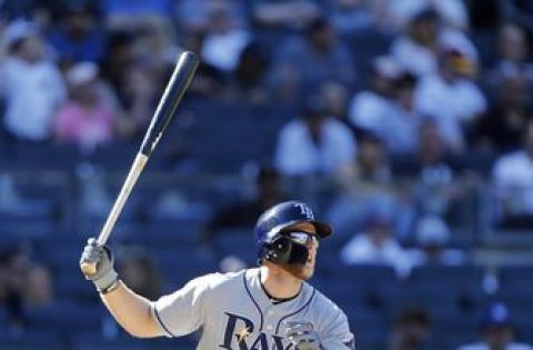 Meadows HR in 11th, Rays top Yanks 2-1, back into 1st place