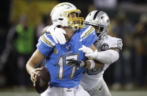 Chargers face tough schedule, long odds after Raiders loss