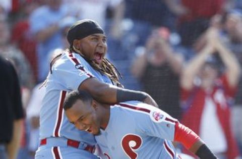 Phils walk off in 9th to sweep Mets; Rays top Twins in 18