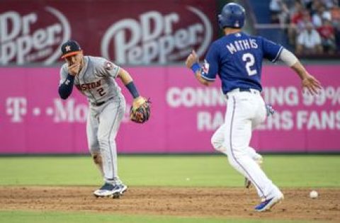 Stitched up: Astros’ All-Star INF Bregman out of lineup