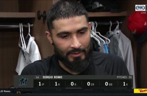 Sergio Romo reflects on 16th save this season: ‘To get a win in a place like this…it’s a good feeling.’
