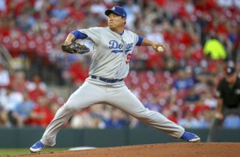 Dodgers’ Ryu leaves game against Cardinals in second inning