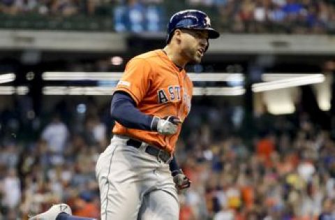 Springer’s homer in 10th keys Astros’ 3-2 win over Brewers