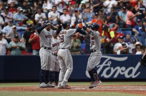 Bregman’s grand slam powers Astros past Angels in Mexico