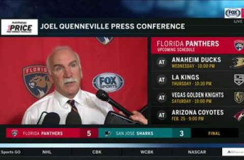 Joel Quenneville: ‘I thought we had real balance in our game’