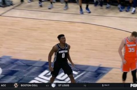 Aminu Mohammed’s career-night fuels Georgetown’s close victory against Syracuse in old Big East rivalry classic, 79-75