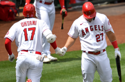 Mike Trout, Shohei Ohtani go deep in Angels’ 7-4 loss to Rangers