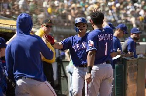 Rangers hit 5 HRs to halt A’s surge in 8-3 win