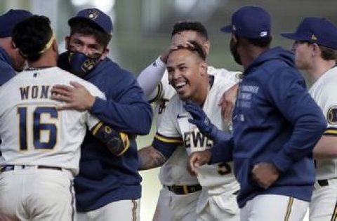 Brewers rally for three-run ninth inning, win 6-5 in extras
