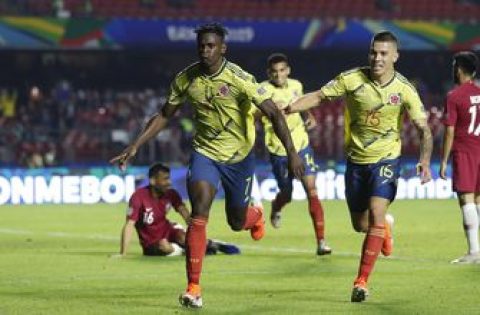 Colombia scores late to edge Qatar 1-0 in Copa America