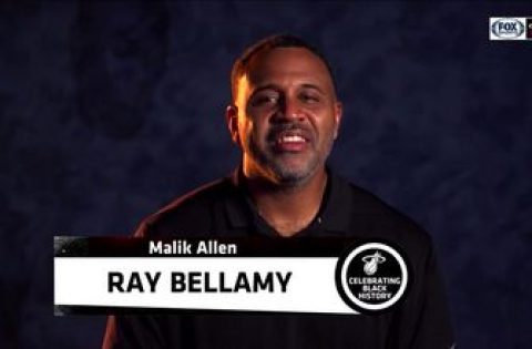 Heat honor University of Miami football star Raymond Bellamy during Black History Month