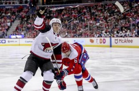 Coyotes score 2 power-play goals in 4-1 win over Capitals