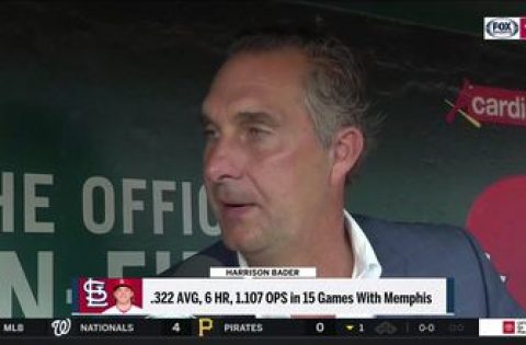Mozeliak on Bader: ‘He’s gone down there and gotten his swing back’