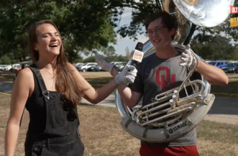 Charlotte Wilder gets to know the Oklahoma Sooner marching band: Ultimate College Football Road Trip