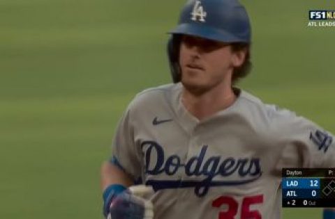 Dodgers continue to pile on as Cody Bellinger homer gives them 12-0 lead over Braves