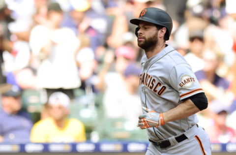 Brandon Belt launches 15th homer as Giants edge Brewers, 5-4