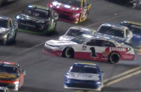 Michael Annett gets turned coming to pit road causing ‘Big One’