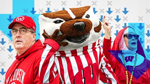 Wisconsin Badgers jump up, jump up and get down into the Bottom 10