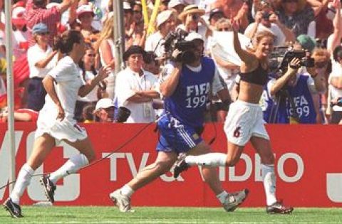 It’s been 21 years since Brandi Chastain became a United States soccer icon