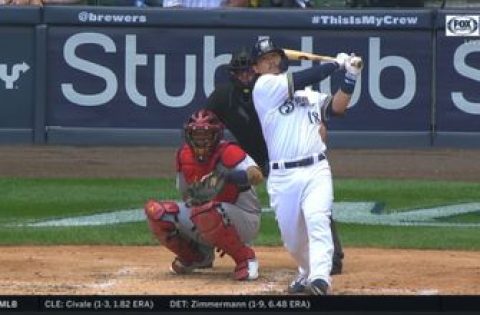 WATCH: Brewers rookie Keston Hiura homers vs. Cardinals