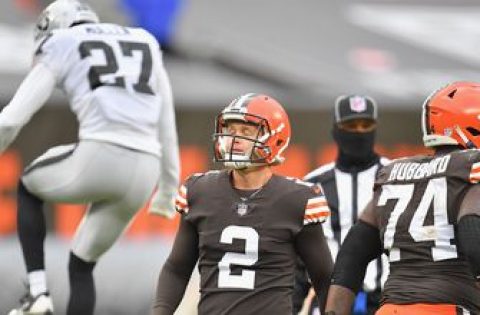 Browns Cody Parkey pushes 37-yard field goal attempt wide, sinks late comeback attempt