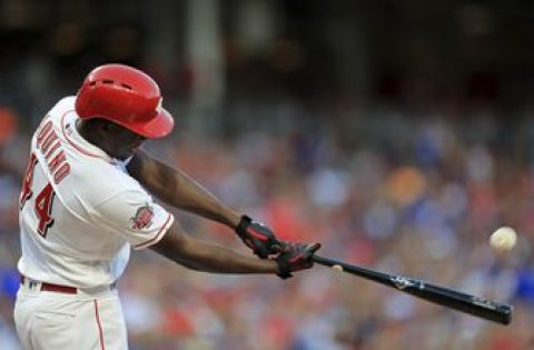 Reds rookie Aquino homers in first 3 at-bats vs Cubs