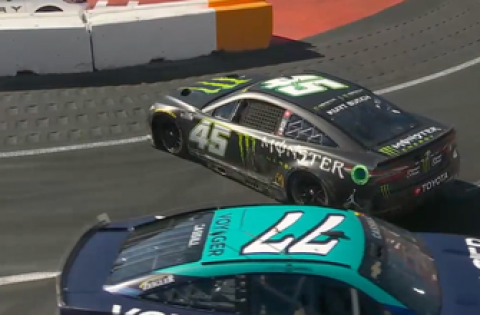 Chaotic sequence at the Clash ends with Kurt Busch wreck
